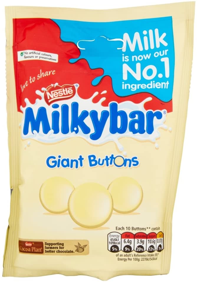 Nestle Milkybar Giant Button Bag 12 x 85g